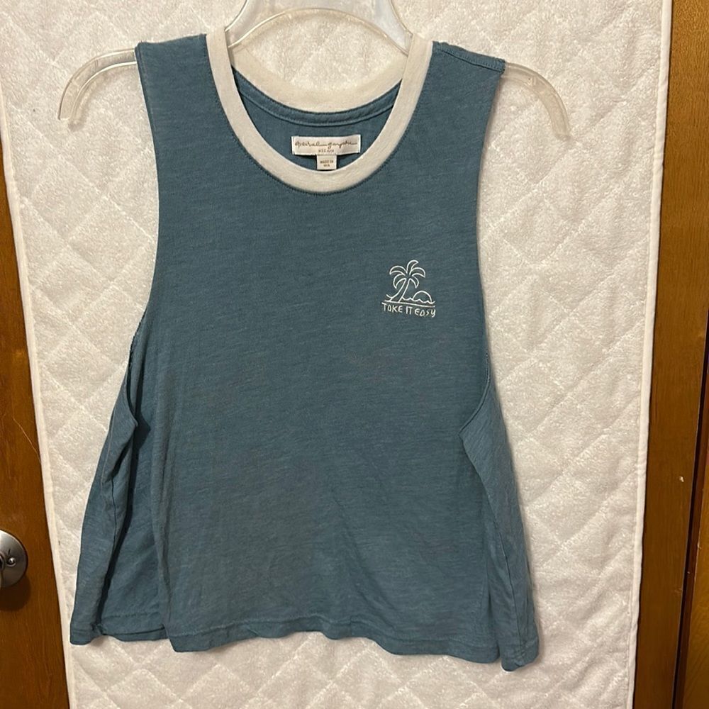 Light blue muscle shirt 